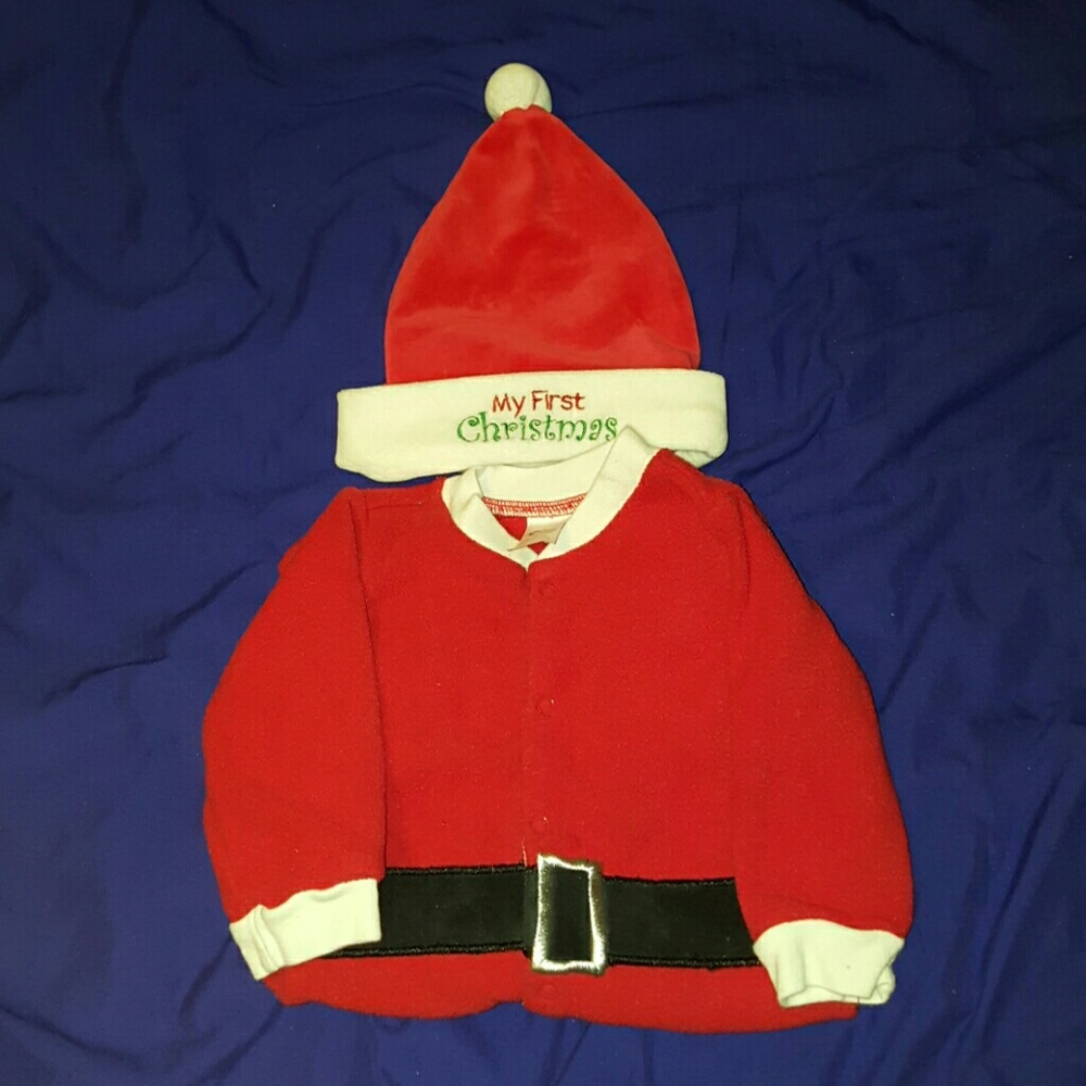 Santa sleeper used ...worn 1 or 2 times with hat!